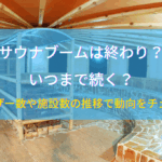 サウナブームは終わり？いつまで続く？ユーザー数や施設数の推移で動向をチェック